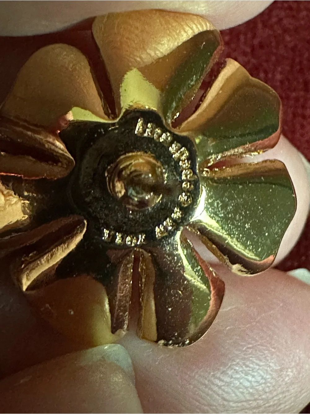 Vintage Kate Spade Gold-Plated Turquoise Flower Stud Earrings Never Use